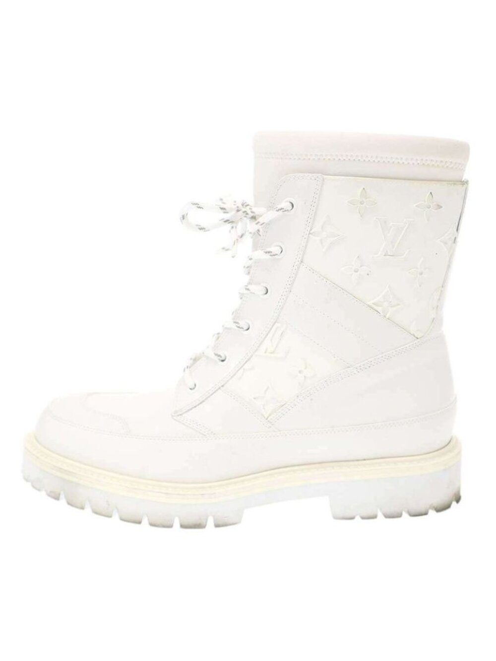 Louis Vuitton 20 SS Landscape Line Monogram Boots 7 White - Picture 2 of 8